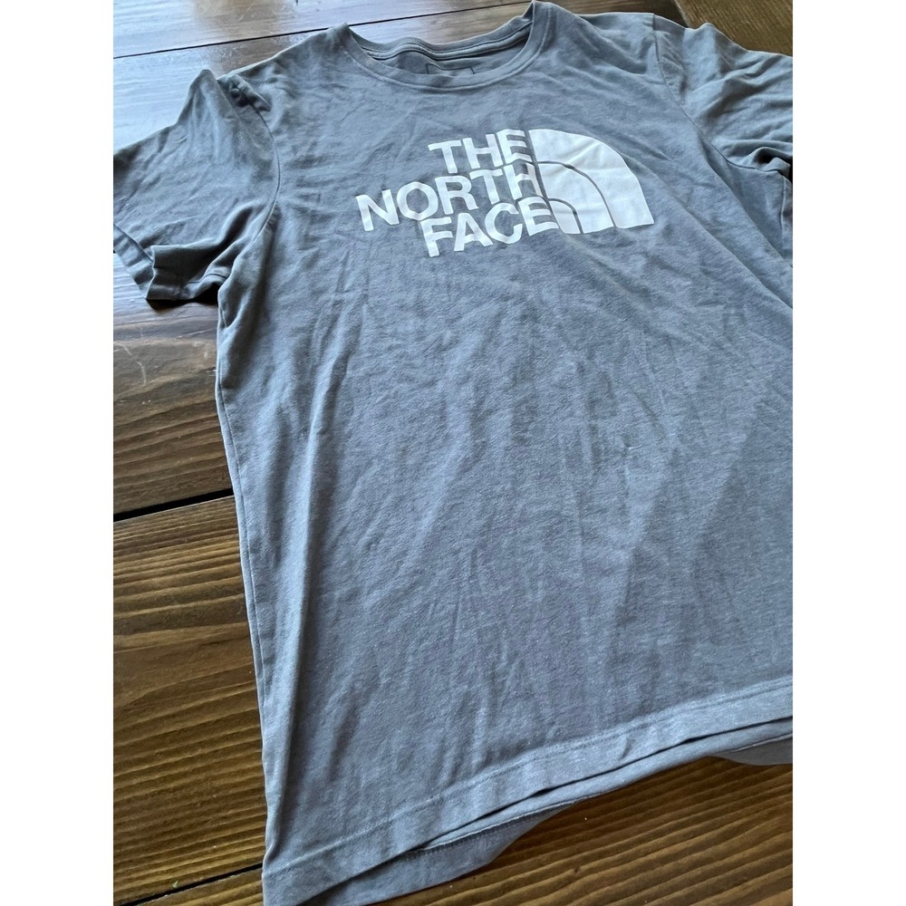 The North Face Womens Gray Short Sleeve Half Dome Logo T-Shirt Size M - Picture 3 of 6